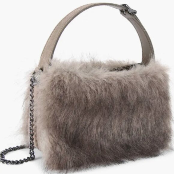 Kurt Geiger Mini Bond Faux Fur Shoulder Bag NWT - Picture 4 of 6